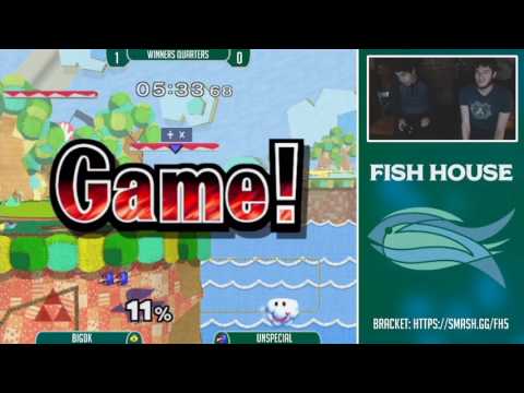 Fish House 5 SSBM - BigDK (Sheik) Vs. Unspecial (Falco) Winners Quarters