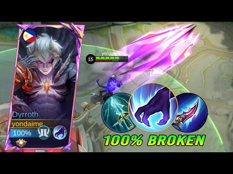 BEST 1 HIT BUILD FOR JUNGLE DYRROTH 2024!🔥(100% BROKEN)