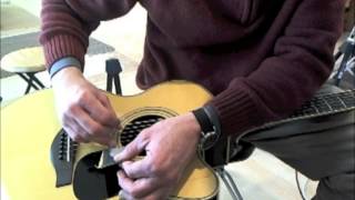 Shaping acrylic nails for finger style guitar playing