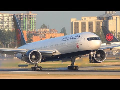 Evening Close-up Arrivals | Plane Spotting at Vancouver YVR