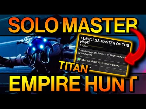 Destiny 2: SOLO FLAWLESS Master Empire Hunt (Technocrat) | Easy PINNACLE DROP [Titan] (Beyond Light)