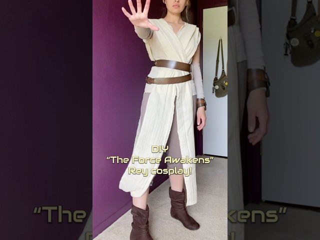 Vídeo relacionado con Jazwares - Disfraz de Star Wars The Force Awakens Rey para mujer, disfraz oficial de Star Wars, Multi, M