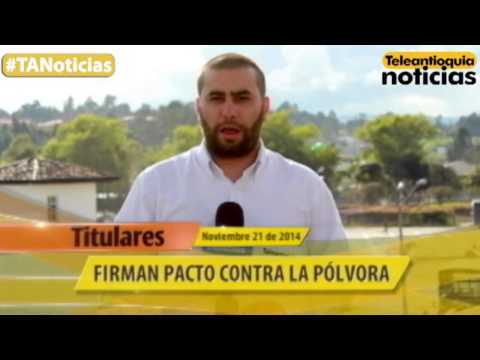 Titulares de Teleantioquia Noticias - viernes 21 de noviembre de 2014