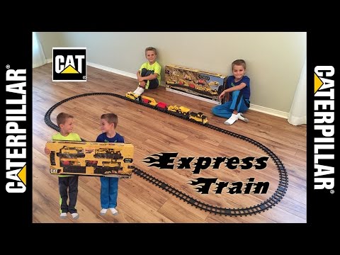 NEW Construction Express Train Toy - Box opening, Setting up, and Playing!