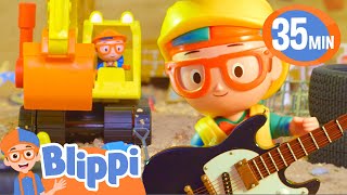 Toy Blippi's Favorite Excavator and Construction Vehicle Songs! | BEST OF BLIPPI TOY MUSIC VIDEOS!