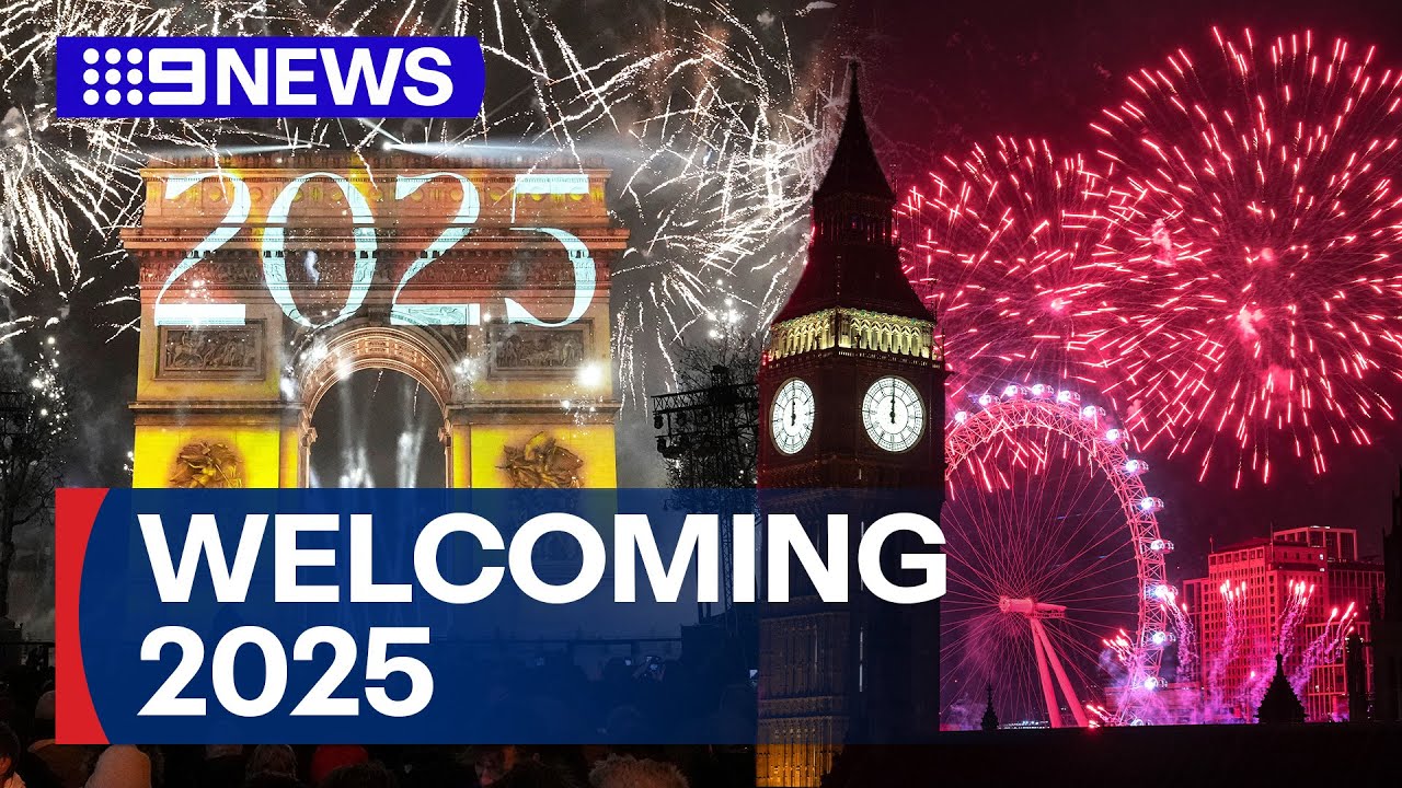 How partygoers around the globe rung in the new year | 9 News Australia