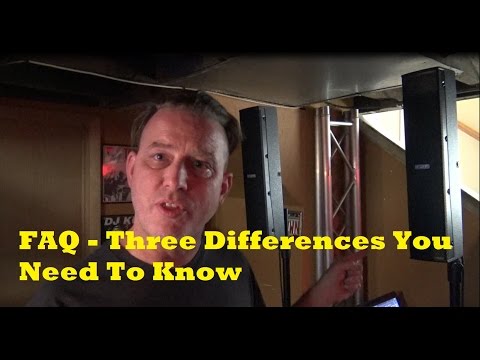 FBT Vertus CS 1000 Vs RCF Evox 8 - What's The Difference FAQ