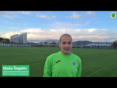 Maša Šegatin pred tekmo DU17 Krim - ŽNK Olimpija