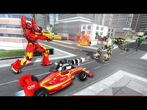 Helicopter Robot Transform Formula Car Robot Game  Android Gameplay#10