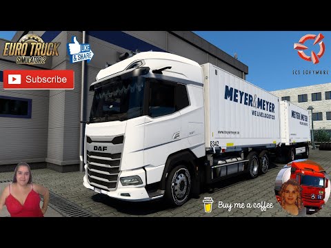 Euro Truck Simulator 2 (1.47) DAF XG+ 2021 by SCS Swap Body Carrier Chassis + DLC's & Mods