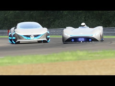 Mercedes-Benz Vision EQ Silver Arrow Concept 2018 vs Mercedes-Benz Vision AVTR 2020 at Brands Hatch