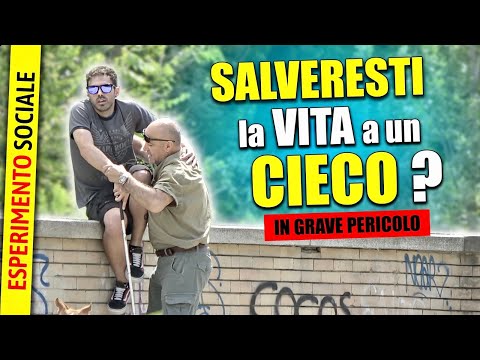SALVERESTI la VITA a un CIECO ? La POLIZIA IGNORA ! [Esperimento Sociale]