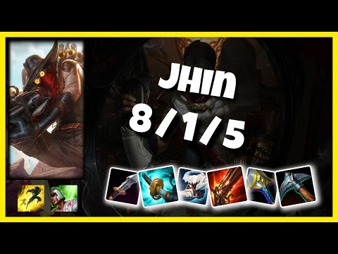 Jhin vs Draven BR Challenger BOT (8/1/5) Gameplay Replay - Patch 10.23