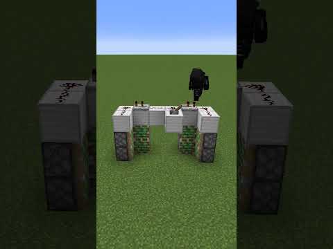 Come fare una porta nascosta automatica su Minecraft