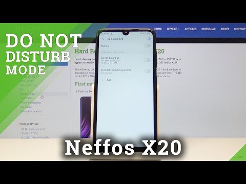 How to Activate Do Not Disturb Mode in TP-LINK Neffos X20 - Silent Mode