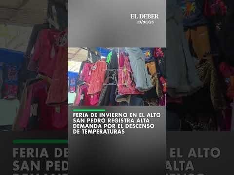 Feria de invierno en el Alto San Pedro registra alta demanda por el descenso de temperaturas