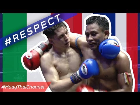 ITA vs THA : a match with Respect of the 2 fighters in the Origin of Muaythai country
