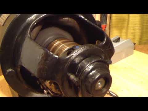 historischer Drehstrom-Schleifringmotor des Sachsenwerk von um 1908 Teil 1