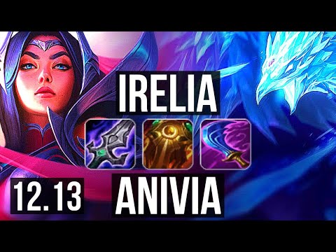 IRELIA vs ANIVIA (MID) | 8 solo kills, 10/2/7, 400+ games, 900K mastery | NA Master | 12.13