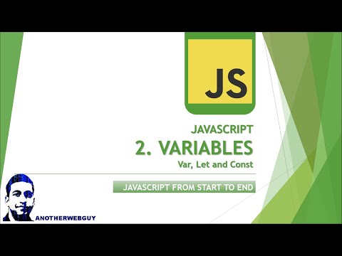 Javascript Variables Var Let And Const Javascript Tutorial Series 2