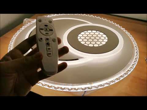 Chinese no name LED ceiling light model Honey 804YY 50x50cm 70W - test and install