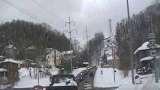 preview picture of video 'Bluefield WV Rt. 52, Bluefield Ave Snow 02-17-10'