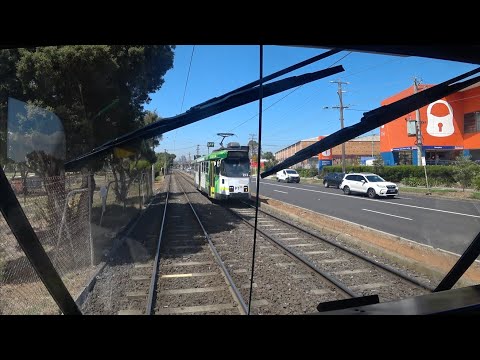 Driver's View Tram 57 West Maribyrnong to Elizabeth St