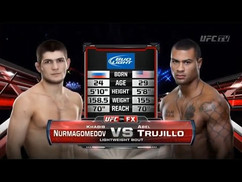 Khabib Nurmagomedov vs Abel Trujillo UFC 160, полный бой
