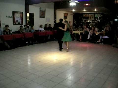  Martín Bel  and  Vanina Pérez  are  dancing  to  the  vals  "  Lagrimas Y Sonrisas  "
