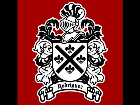 Escudos heráldicos de los 40 apellidos más comunes de España. Coats of arms of Spain.