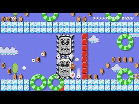 Thwomp Run by Fiepp - Super Mario Maker 2 - No Commentary 1bv