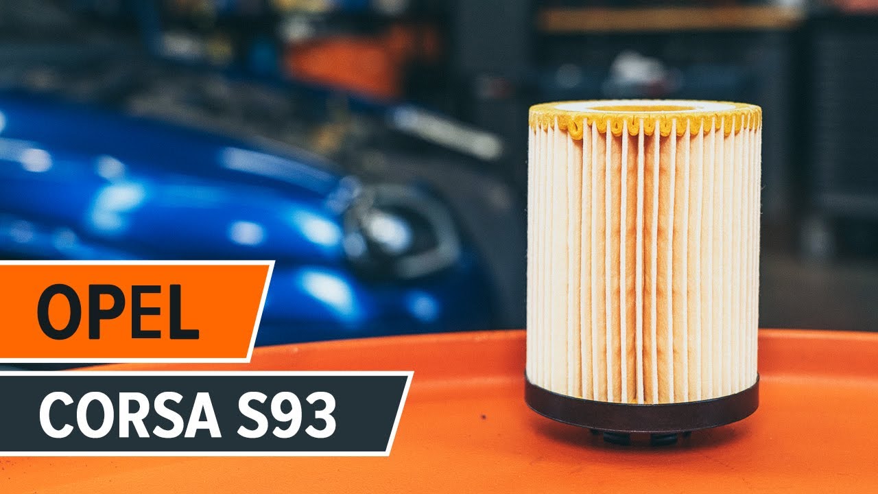 Como mudar óleo do motor e filtro em Opel Corsa S93 - guia de substituição