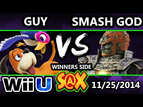 S@X - Guy (Duck Hunt) Vs. VGz | Smash God (Ganondorf) SSB4 Singles - Smash 4 - Smash Wii U