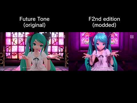 Project DIVA - World is Mine comparison (Future Tone vs. F2nd Song Pack)