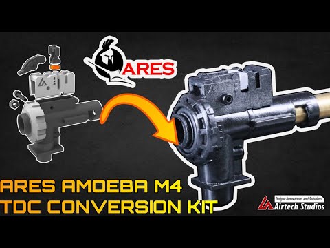 Ares Amoeba M4 Hop-up chamber - Top-Down-Center (TDC) Bracket Integration Kit b Airtech Studios