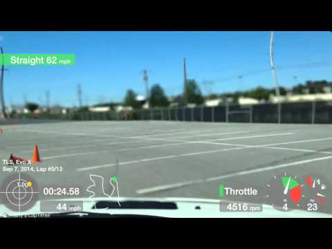 Lancaster Corvette Club Autocross (Manheim) Evo X 9-7- 2014