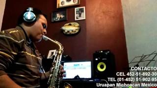 ABRÁZAME (Version Mariachi) FRED SAX (cover sax Alejandro Fernandez)- Saxofonista de Uruapan