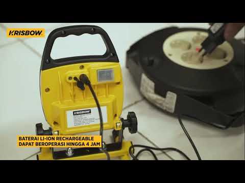 Gambar Krisbow Lampu Sorot LED Rechargeable 1000 Lumen