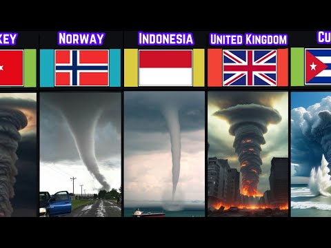 Tornado From Different countries | Tornado Storm Comparison