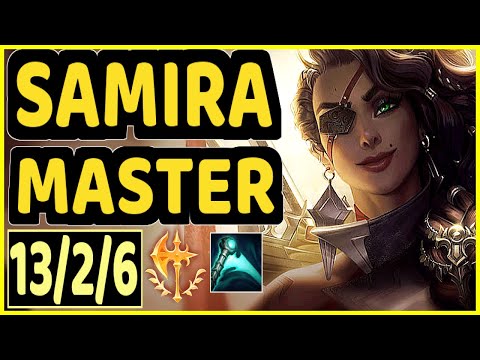 NIXERINO (SAMIRA) - 13/2/6 KDA BOTTOM ADC GAMEPLAY - EUW Ranked MASTER