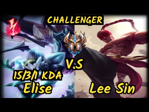 Minerva (ELISE) vs LEE SIN - 15/3/1 KDA JUNGLE CHALLENGER GAMEPLAY - BR