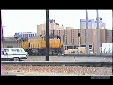 Classic Railroad Series 611 - Fort Worth Tower 55 action May 6, 1988 Part 1