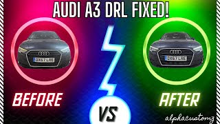 HOW TO FIX DIM AUDI A3/S3/RS3 DRL 2017+