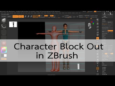 Character Block Out in Zbrush