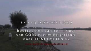 preview picture of video 'bram roza festival 2009 boottochten naar Tiengemeten'