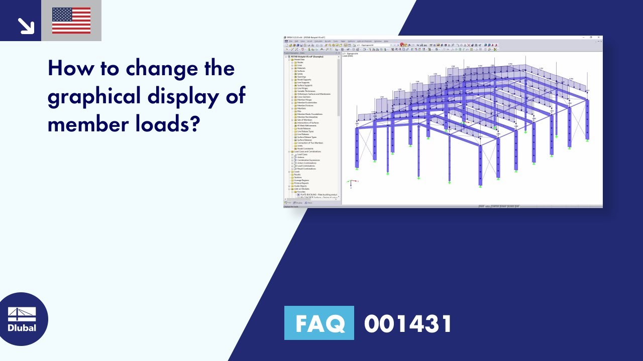 FAQ 001431 | How do I change the graphical display of member loads?