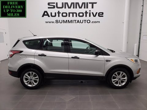 2017 FORD ESCAPE FWD S PACKAGE AUTO IGNOT SILVER METALLIC NEW TIRES WALK AROUND REVIEW 11287A SOLD!