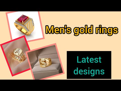 Gents Gold Ring Design//Mens Gold, Diamond Ring Designs//Gold rings for men//Engagement ring for men