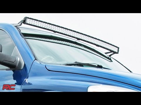 2002-2008 Dodge Ram 1500 54-inch LED Light Bar Upper Windshield Mount by Rough Country