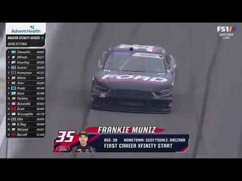 Frankie Muniz’s first ever NASCAR Xfinity Series Qualifying lap - 2024 United Rentals 300